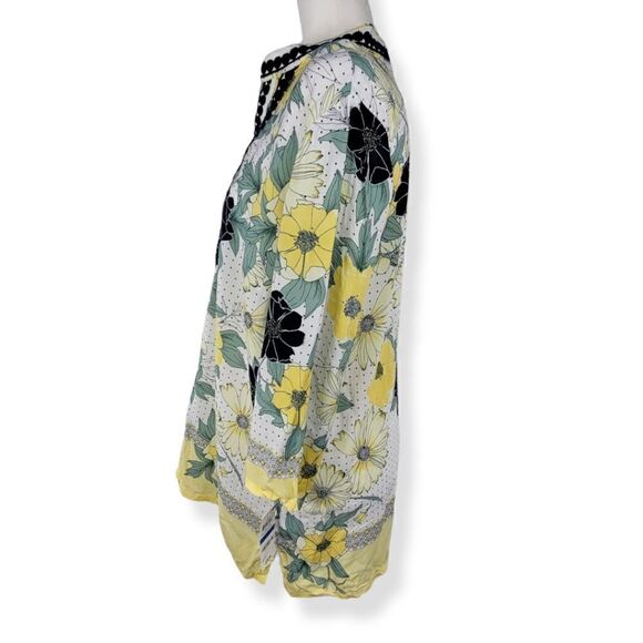 Charter Club  Floral Tunic V-neck Petite XL - Picture 2 of 3